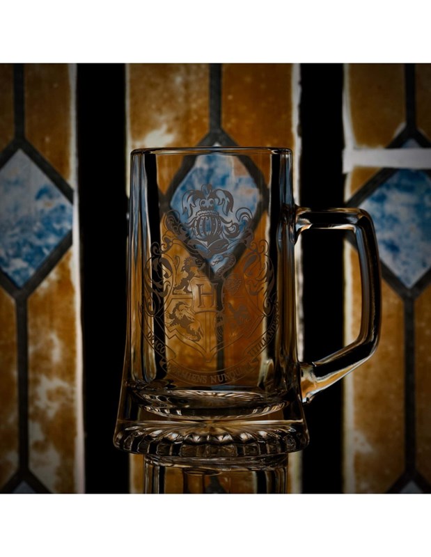 Chope Poudlard en verre sablé Arribas - Harry Potter