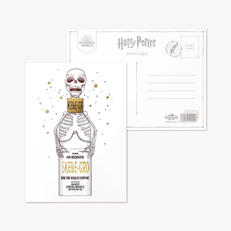 Carte postale Harry Potter par MinaLima - Skele Gro
