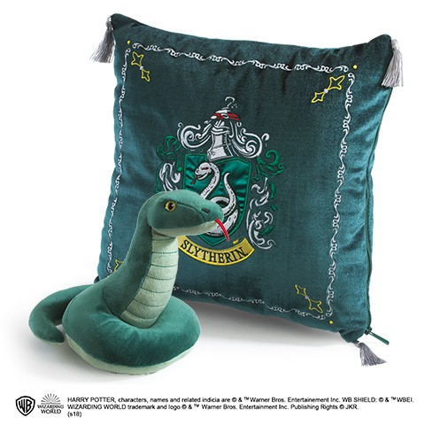 Coussin Serpentard et peluche - Noble Collection Harry Potter