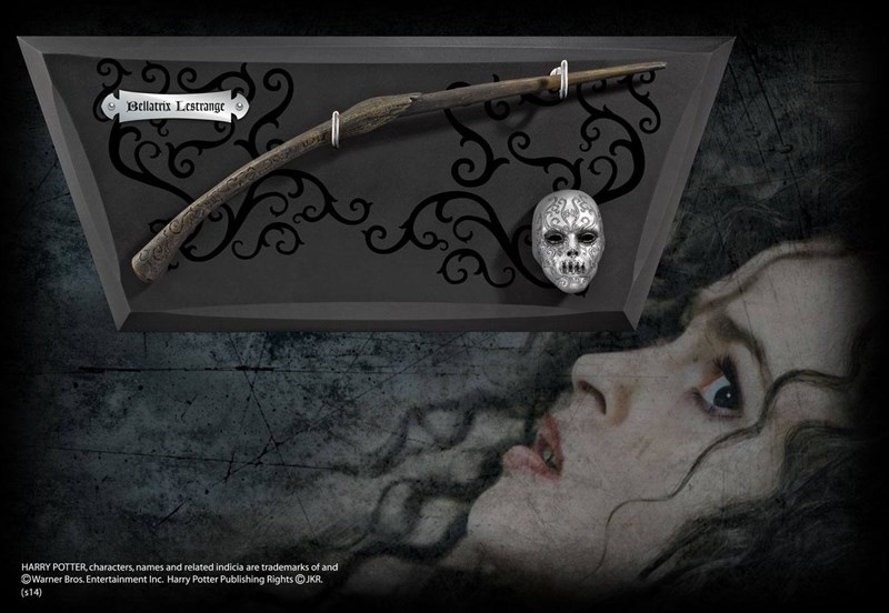 Baguette Bellatrix Lestrange & son socle - Harry Potter