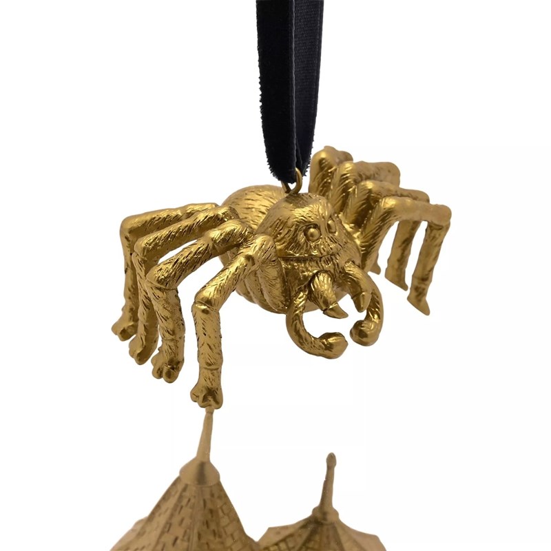 Boule de Noël Maison de Hagrid dorée - Harry Potter