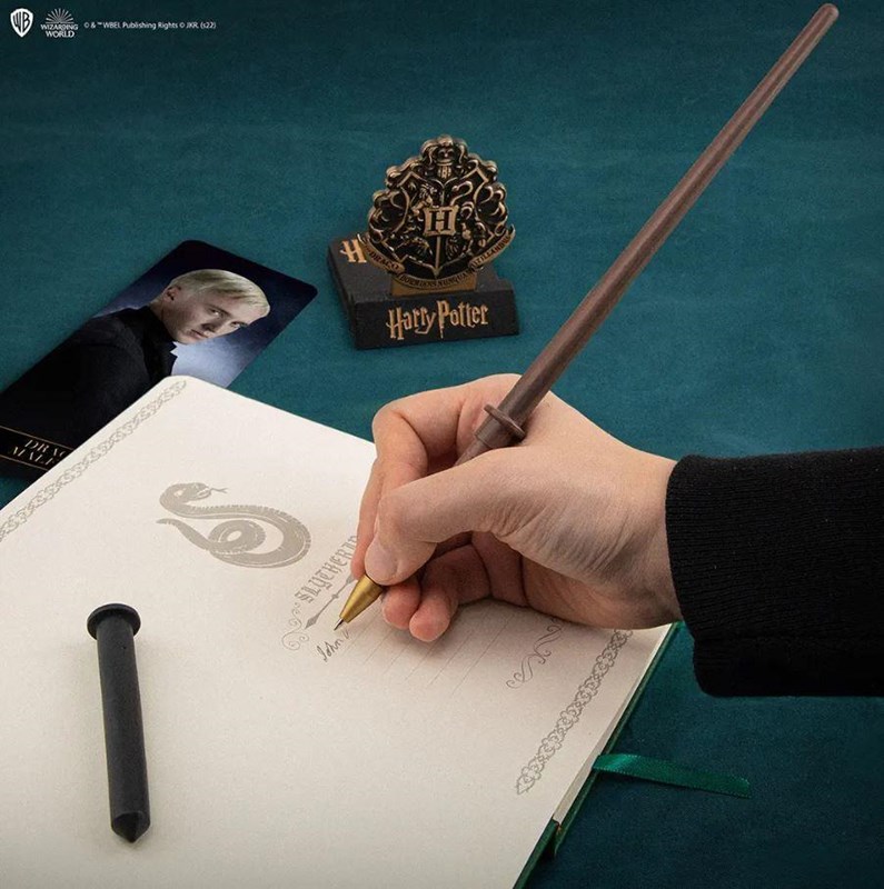 Stylo baguette sur socle Draco Malfoy