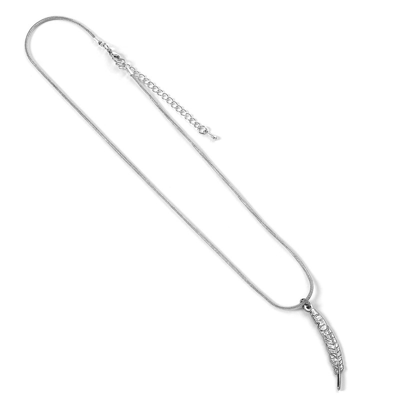 Collier plume Harry Potter plaqué argent