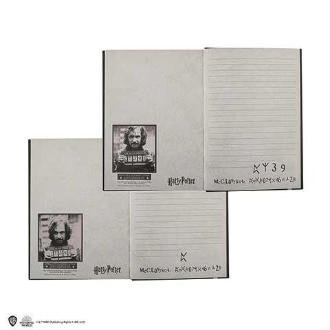 Carnet rigide et marque-page Sirius Black Azkaban - Harry Potter