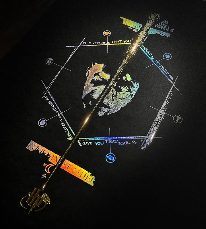 Artprint Le Portrait d'Harry dorure à chaud - Harry Potter