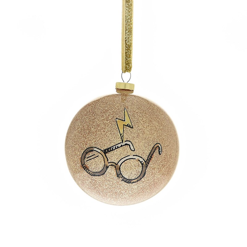 Lot de 7 boules de Noël Harry Potter pailletées