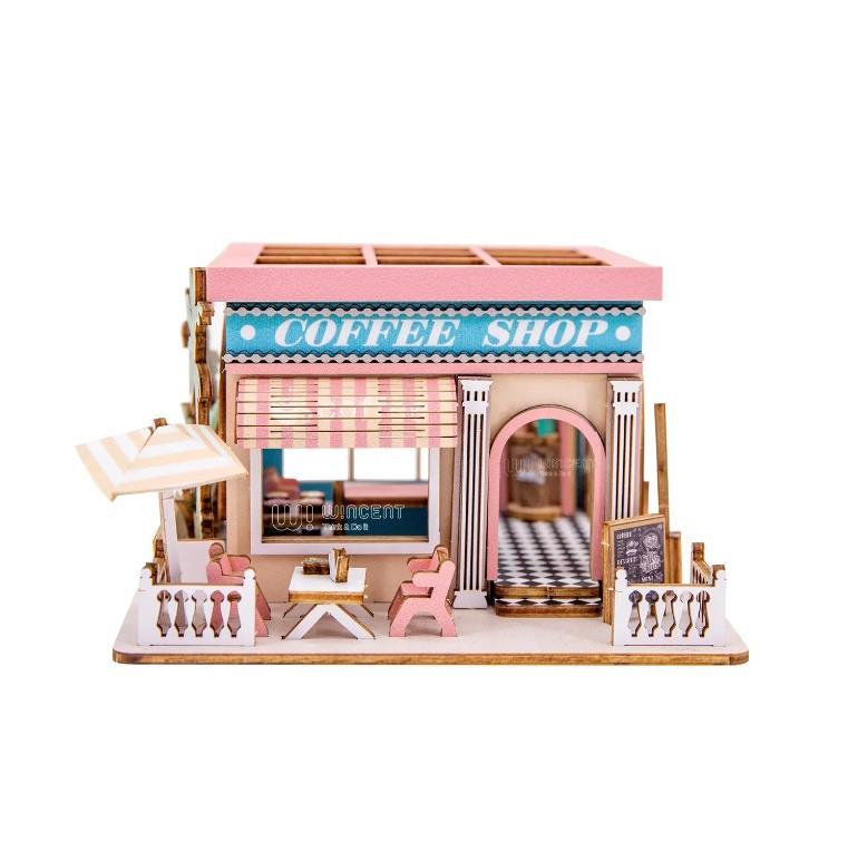 Puzzle 3D en bois British Coffee Shop