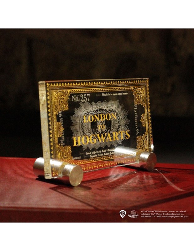 Ticket Poudlard Express en verre Arribas - Harry Potter