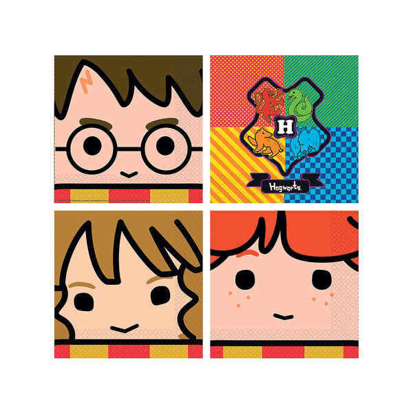 Pack 16 serviettes en papier Harry Potter