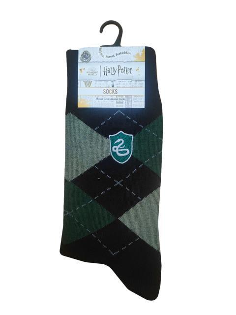 Paire chaussettes argyle Serpentard - Harry Potter