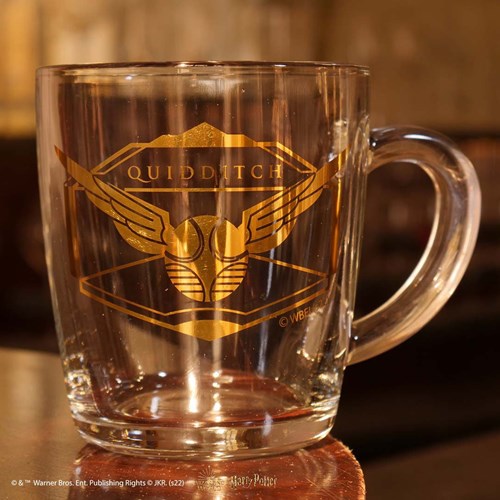Mug Quidditch or en verre Arribas - Harry Potter