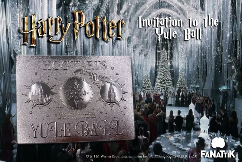 Ticket Bal de Noël (Yule Ball) plaqué argent - ÉDITION LIMITÉE