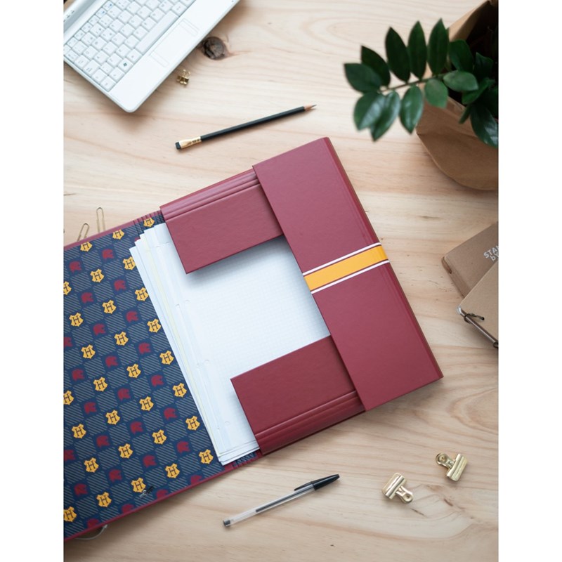 Farde à rabats & élastique Gryffondor Harry Potter