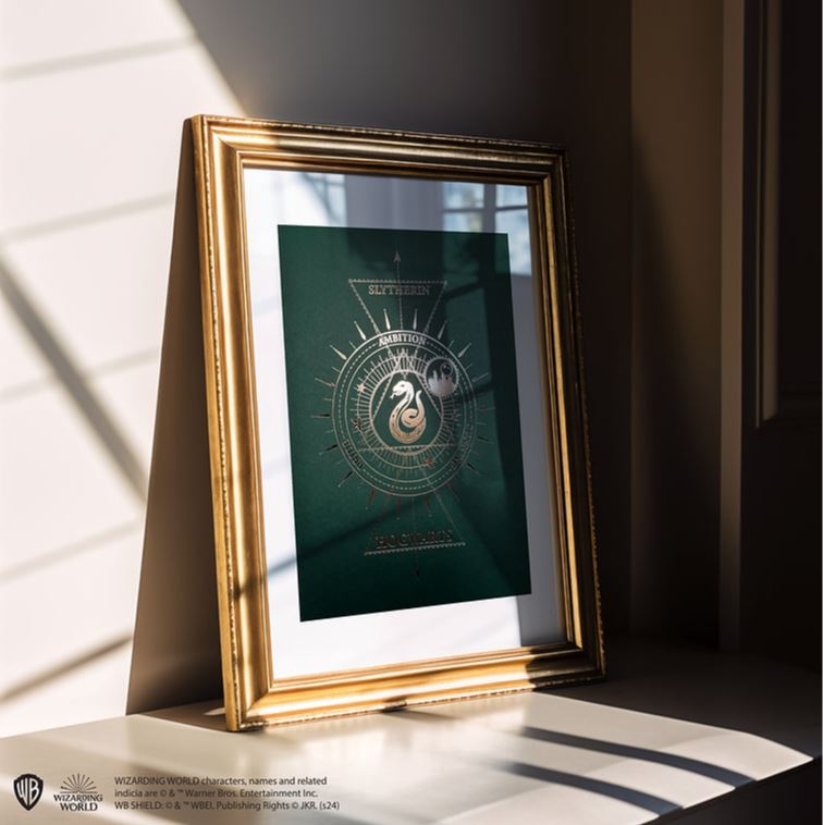 Artprint Serpentard dorure à chaud - Harry Potter