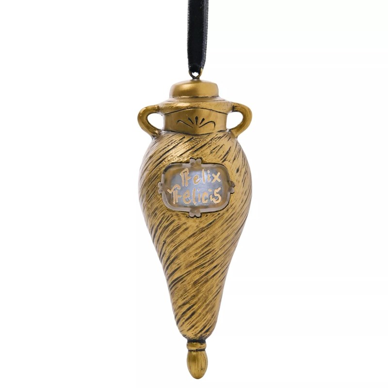 Suspension de sapin dorée lumineuse Felix Felicis - Harry Potter