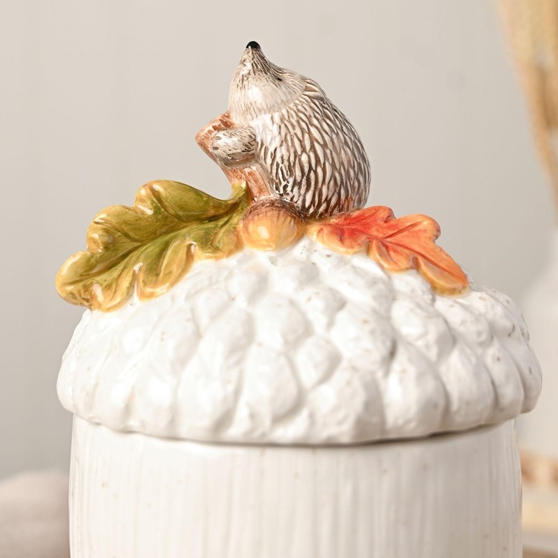 Pot de Rangement – Hérisson sur un Gland – Country Living®