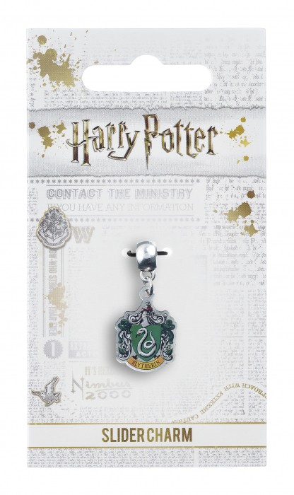 Slider charm pendentif Blason Serpentard - Harry Potter