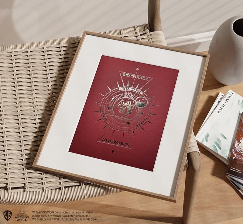 Artprint Gryffondor dorure à chaud - Harry Potter