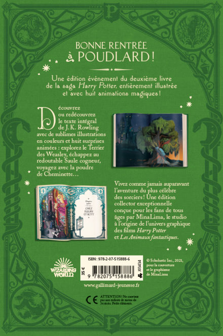 Harry Potter et la Chambre des Secrets (FRANCAIS) - Illustré par MinaLima