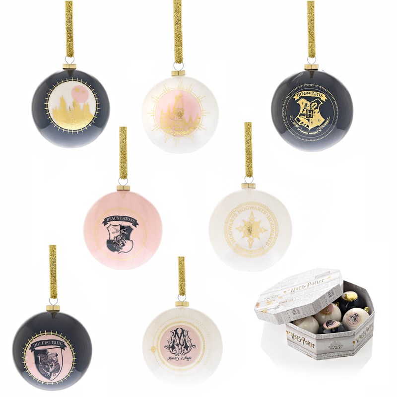 Lot de 7 boules de Noël Harry Potter - Triwizard