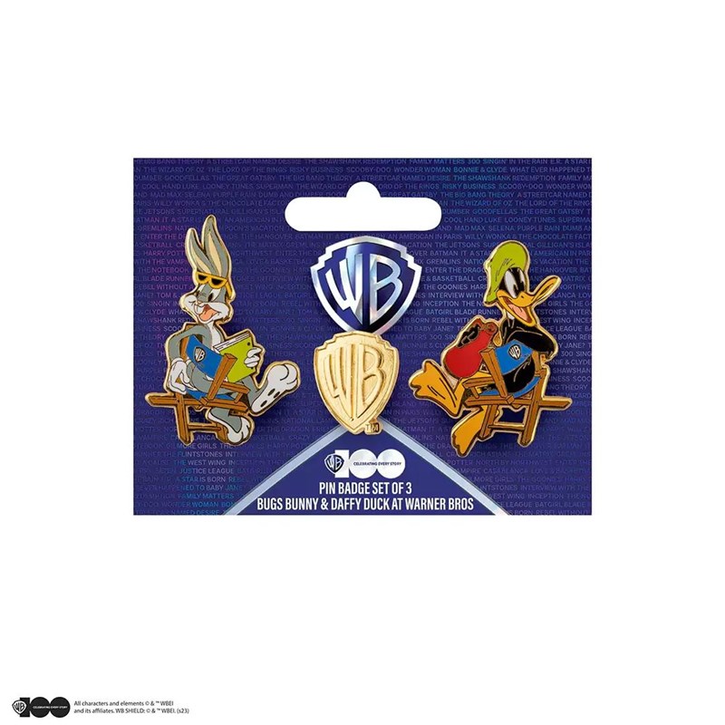 Set 2 pin's Looney Tunes à Poudlard - Harry Potter - WB 100th