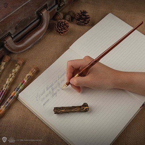 Stylo baguette sur socle Harry Potter