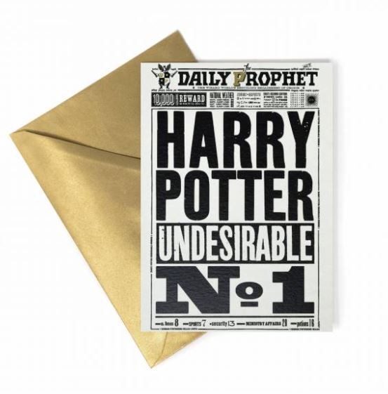 Carte de voeux - Harry Potter Indésirable No.1