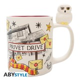 mug 3D harry potter hedwige