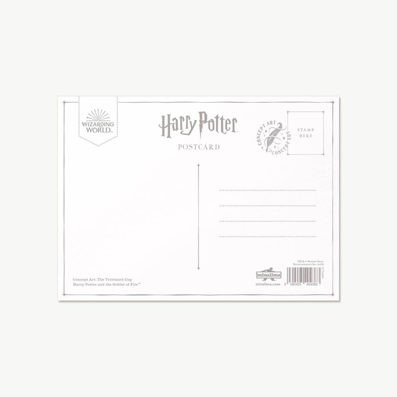Carte postale Harry Potter par MinaLima - La Coupe des Trois Sorciers