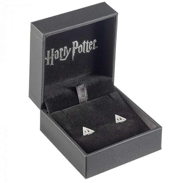 Clous d'oreilles Reliques de la Mort en argent - Harry Potter