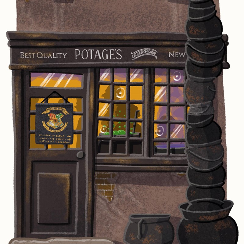 Art print boutique Au Bon Chaudron MinaLima - Harry Potter