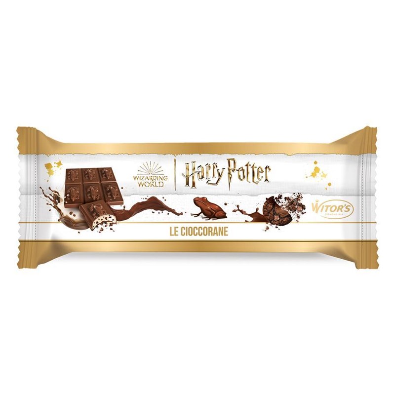 Tablette chocogrenouille fourée chocolat au lait et biscuit caco - Harry Potter