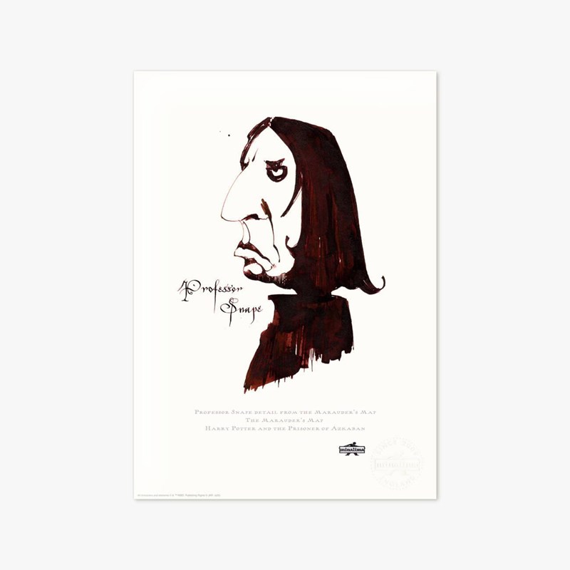 Print Professeur Rogue Carte du Maraudeur par MinaLima - Harry Potter