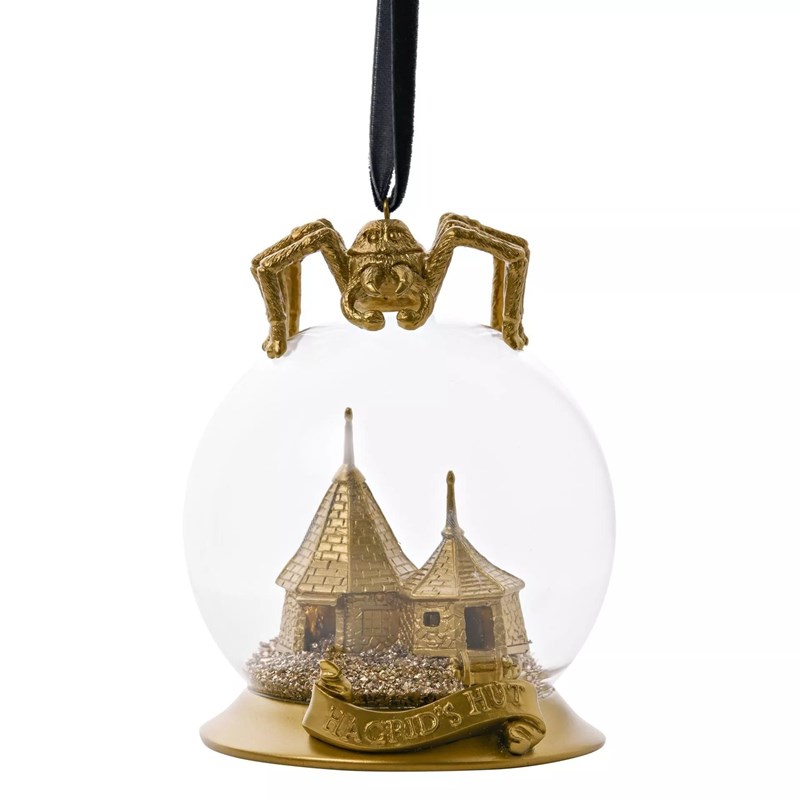 Boule de Noël Maison de Hagrid dorée - Harry Potter