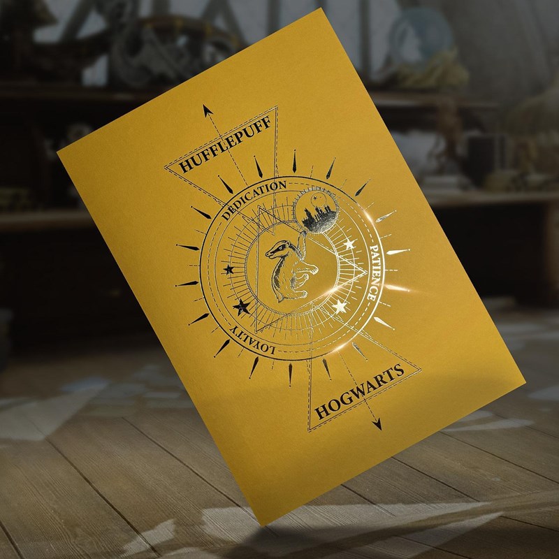 Artprint Poufsouffle dorure à chaud - Harry Potter