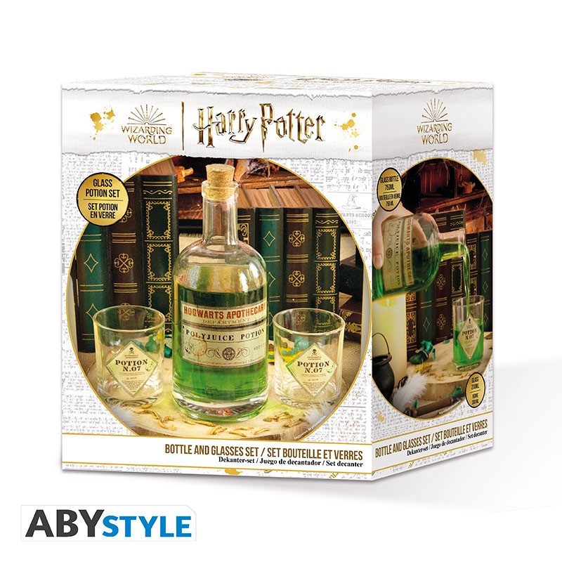 Set bouteille & verres potion - Harry Potter