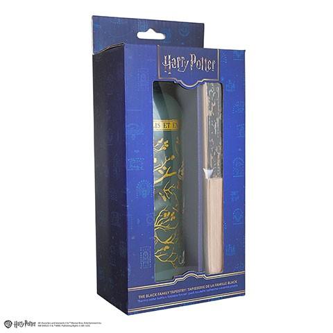 Pack bouteille isotherme et éventail - Famille black - Harry Potter