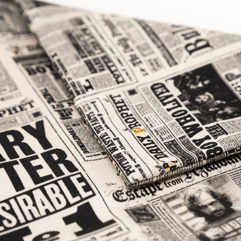 Housse de coussin 100% coton Gazette du Sorcier - MinaLima