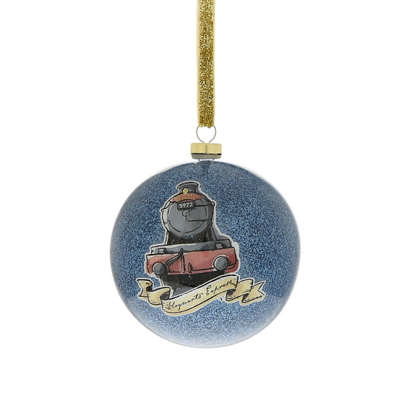 Lot de 7 boules de Noël Harry Potter pailletées