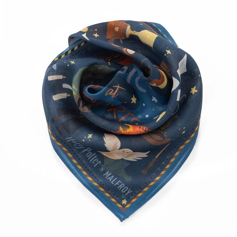 Carré en coton et soie 45, Harry Potter, Magie à Poudlard