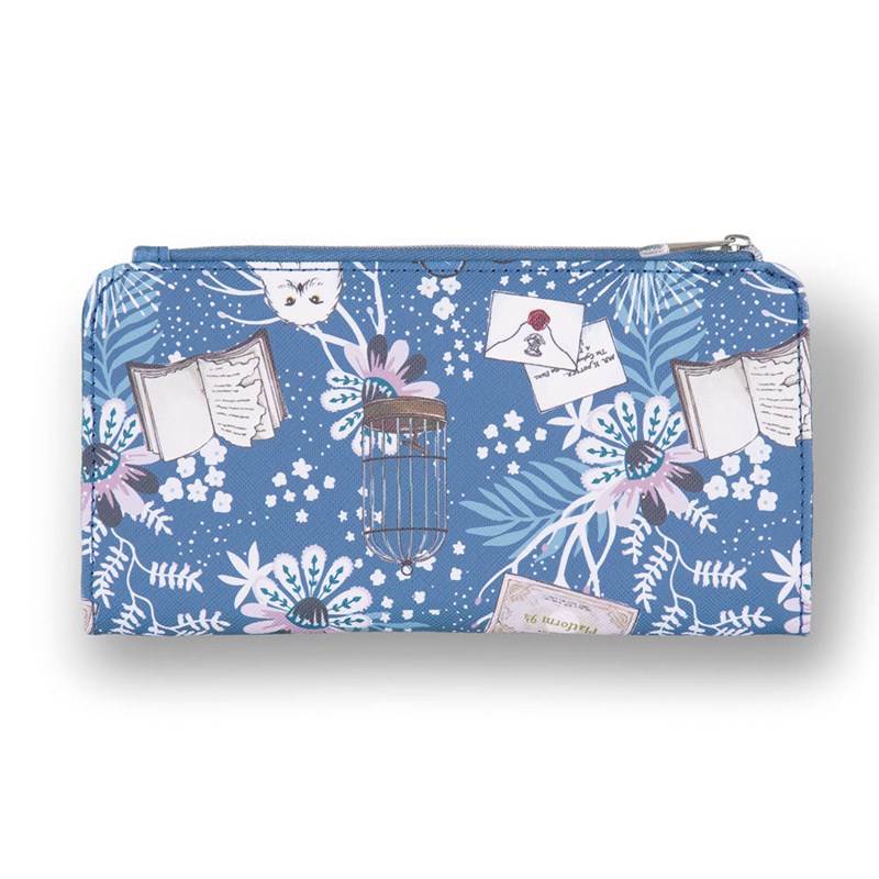 Porte-monaie Hedwige blue floral - Harry Potter