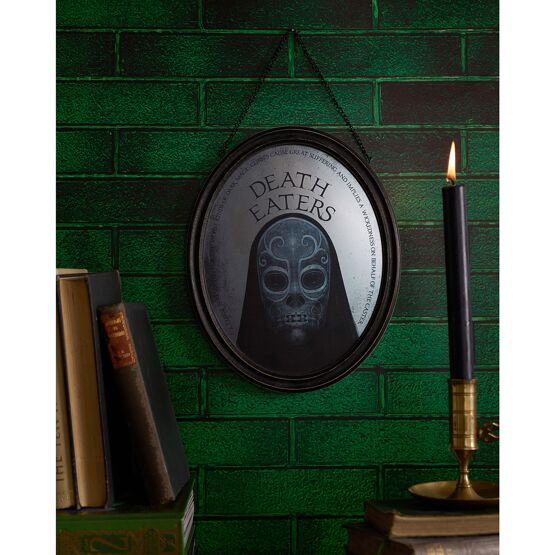 Plaque miroir suspendue Mangemorts - Morsmordre Harry Potter