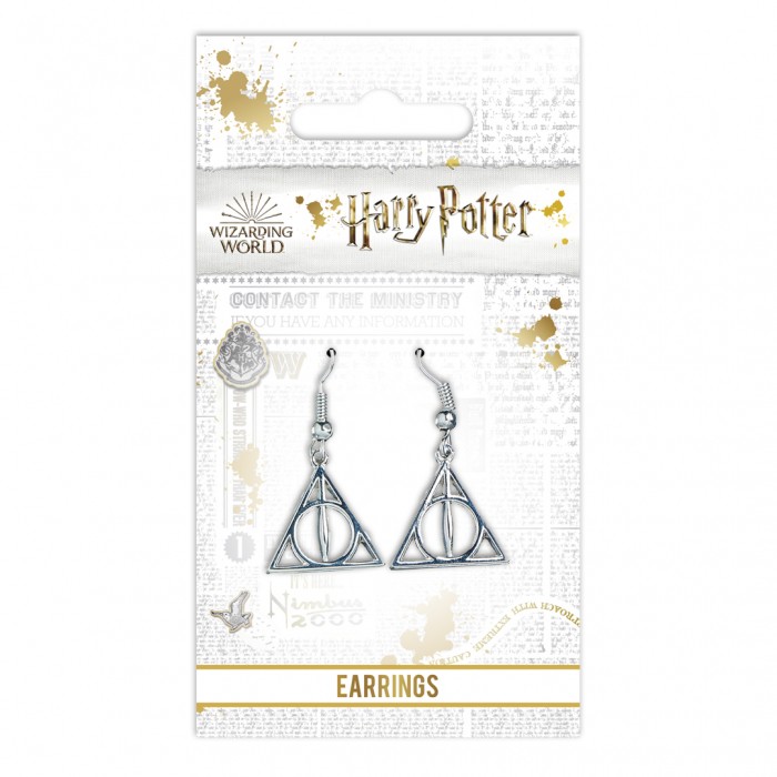 Boucles d'oreilles Reliques de la Mort pendantes - Harry Potter