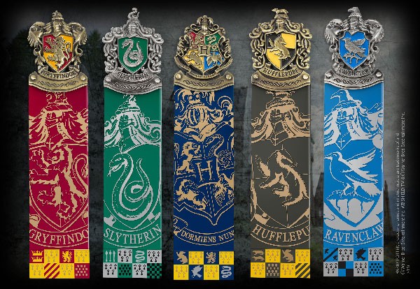 Set 5 marque-pages Poudlard - Noble Collection - Harry Potter