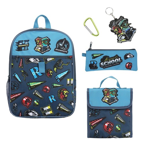 Pack sac à dos 5 pièces scolaires Poudlard - Harry Potter