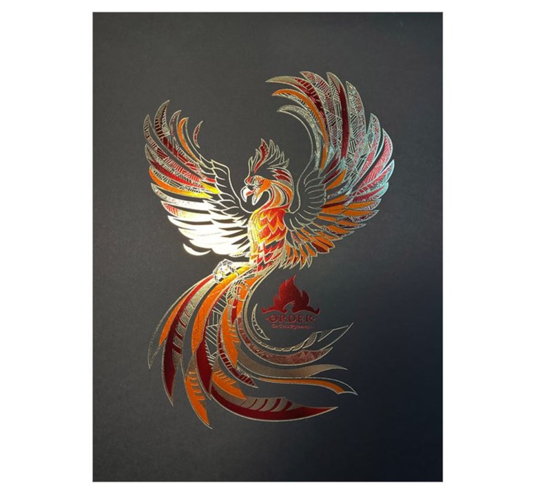 Artprint Fumseck dorure à chaud - Harry Potter