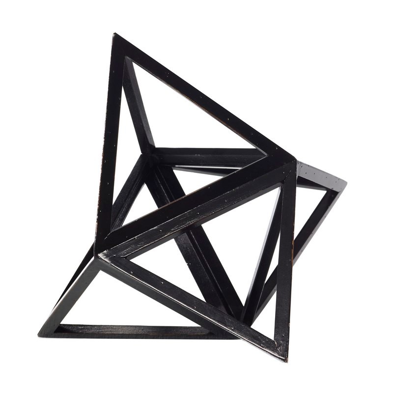 Elevated Tetrahedron Black