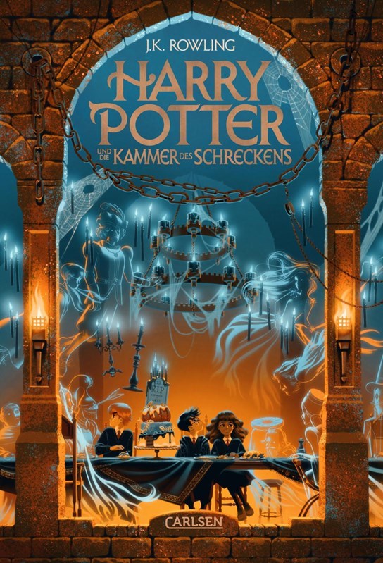 7 tomes Harry Potter ALLEMANDS 25 ans - Couvertures par George Caltsoudas