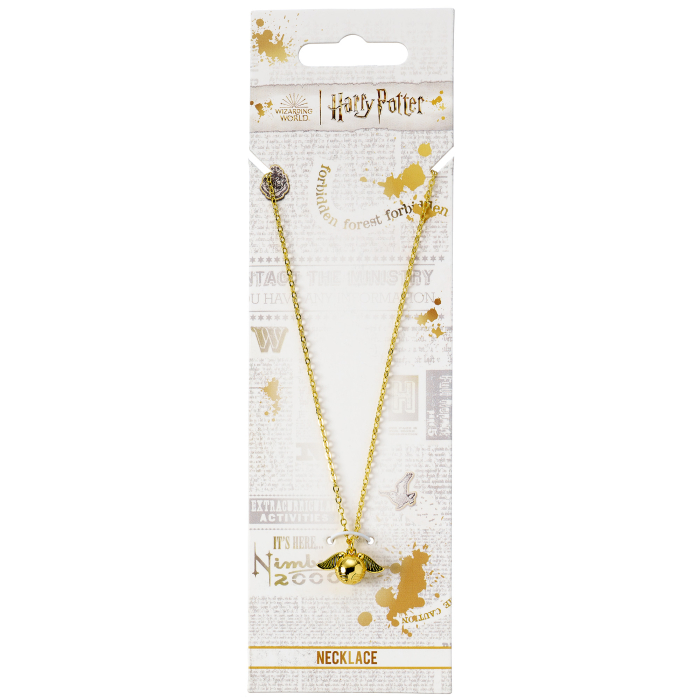 Collier vif d'or 3D doré - Harry Potter