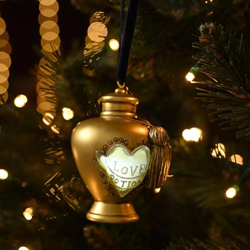 Suspension de sapin dorée lumineuse Love Potion - Harry Potter